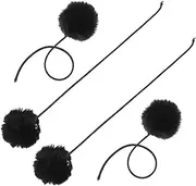 VERDANVERSE 4pcs Interactive Cat Balls with Bells Replaceable Dangling Balls for Cat Trees Scratching Posts Encourages Active Play Protects Furniture from Scratching Damage