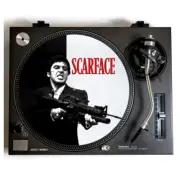 Scarface Turntable Slipmat for Vinyl Records, Movie Soundtrack Al Pacino cartel