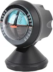 Automotive Inclinometer Car Inclinometer Level Tilt Indicator Gradient Balancer Tool, 360 Degree Slope Meter Level Tilt Gauge, for Vehicle Self Driving Travelling Supplies