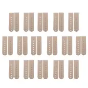 16 Pairs Hat Snap Replacement, PE Snapback Extender Cap Strap, Light Brown