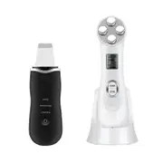 Ultrasonic Skin Scrubber Facial Cleaning Peeling Shovel Lifting Machine Electroporation RF Radio Frequency LED Photon Skin Care Beauty Device