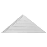 Ekena Millwork Gable Louver Vent Lightweight Triangle Primed Polyurethane White