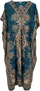 [Kiran Fashion] New Ladies Dashiki Print African Style Kaftan Summer Long Brand Dress ONE Size