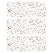 3x Ardor Dri Stone 28cm Sink Mat Home/Kitchen Organiser/Rack Rectangle Terrazzo
