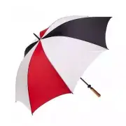 Clifton Albatross Golf Large Windproof Fibreglass Black White Red Rain Umbrella