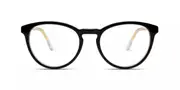 Komono Ezra O7550 Men's Glasses Black Size 52 - Private Health Rebate - Blue Light Block Available