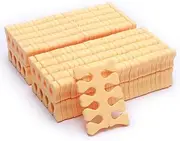 100pcs Sponge Toe Separator Soft Nail Art Finger Separator Divider Spacer Manicure Pedicure Tool for Nail Polish (Orange)