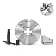 4 Jaw Chuck K12-160 Lathe independent Chuck Safety Chuck 6"