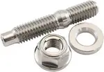 Aeroflow M8 Titanium Stud Locking Hex Nut Kit M8X1.25mm Header Bolt - AF55-2015