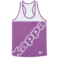 在飛比找PChome24h購物優惠-KAPPA義大利 舒適時尚女生針織背心 粉紫 34168HW