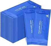 Wet Wipes Individually Wrapped Hand Wipes Pack of 200 Wet Napkins Quick Hand Cleaning Blue Packaging for Restaurant Party Barbecue Homeless Care Package