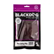 Blackdog Kangaroo Jerky Dog Treats - 80g