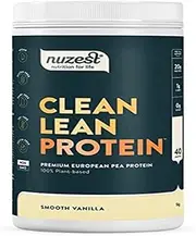 Nuzest - Pea Protein Powder - Clean Lean Protein - Smooth Vanilla - Vegan Protein Shake - Plant-Based Low Calorie & Low Carb - Lactose Free - Gluten Free - Dairy Free - 1kg (40 Servings)
