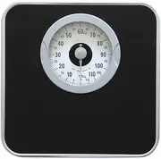Bathroom Scale 264lb/120kg Capacity Extra Large Mechanical Dial Heavy Duty Professional Accurate Body Weight Scales(Black)