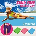 Sand Free Beach Mat Camping Outdoor Picnic Large Mattress Magic Blanket Fast