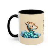 Accent Coffee Mug (11, 15oz) Sleepy Giraffe