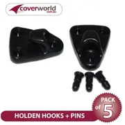 Holden Hooks + Pins (3-Pin Type) - Pack of 5