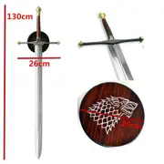 Game of Thrones Ice Sword Eddard Stark & Wall Plaque Metal Replica Full Size