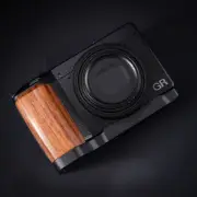 Wood Camera Grip For RICOH GR3 GRIII GR3X Camera with Aluminum Alloy Baseplate