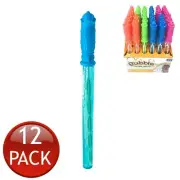 12 x Bubble Wand Birthday Party Favours Loot Bags Outdoor Kids Bubble Game Toys