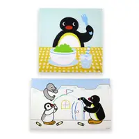 在飛比找momo購物網優惠-【MUSE 木棉花】企鵝家族無框畫(掛畫 裝飾畫)