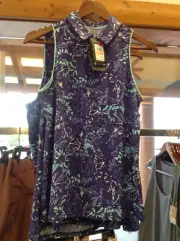 Women's ISO-Chill Sleeveless Golf Polo color Sonar Blue Baja size small