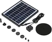 DC12V 5w 400L/H Work Automatically Garden-S le Landscape Water Floating Solar Fountain Pump Black 1