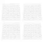 10 Sheets Fake Nail Stickers Nail Tips Fixing Stickers Nail Art Glue Double