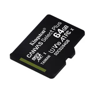 金士頓 64GB Kingston CANVAS Select PLUS 新版 microSDXC C10 U1 記憶卡