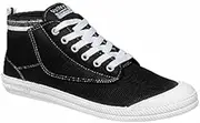 [Volley] Mens Hi Leap International Casual Canvas Shoes Black/White