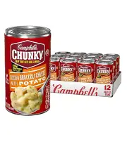 Campbell's Chunky Soup Chicken Broccoli Cheese Soup 18.8 Oz Can Case of 12
