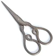 Retro Vintage Scissors Thread Embroidery Scissors Sewing Supplies Stainless Steel Tailor Scissors Tool zhengpingpai (Color : Dark Brown)