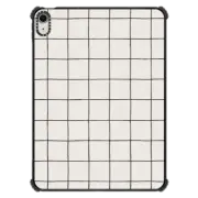 iPad Air 11-inch (M2/M3) iPad Impact Case Rustic Grid Light Beige iPad