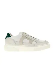 Round head lacing casual sneakers 9,8.5 White