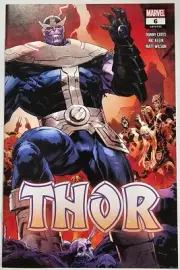 THOR 6 2ND PRINT WRAPAROUND COVER - THANOS BLACK STONE GAUNTLET Marvel Comics