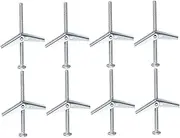 Complete Bolt Nut Kit 30 Sets of Drywall Anchors Screws Toggle Bolts for Hanging
