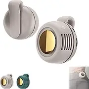 Portable Silent Mini Bladeless Fan Clip On, Mini Whirlwind Fan, Adjustable 3-Speed Suspended Waist, for Shirt, Outdoor & Travel & Office (white)