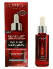 L'Oreal Paris Night Revitalift 10% Pure Glycolic Acid Face Serum 1.0 fl oz 30ml