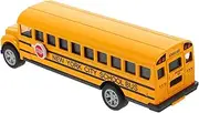 Generic Alloy Material School Bus Pull Back Car Toys Educational Boys and Girls School Bus Model No Battery Needed for Toddlers