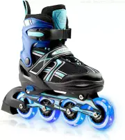 Xino Sports Kids Inline Skates for Girls & Boys - Adjustable Skates with LED Ill