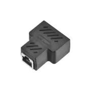 RJ45 Coupler Inline Connector 1 to 2 Splitter Cat7 Cat6 Cat5e 37x44x21mm