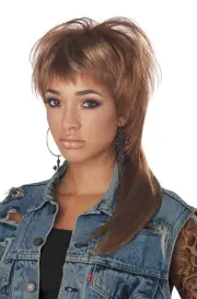 Brown The Femullet Adult Wig