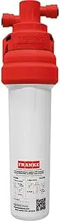 [FRANKE] FRCNSTR100 Under Sink 1-Stage Filtration Canister with Quick Change System, Includes 6-Month FRC06 Water Filter, Small, White and Red
