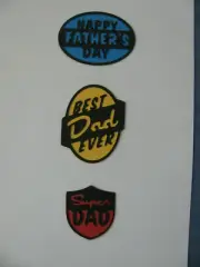 Father's Day Handmade Paper Piecing 3 Piece Set a