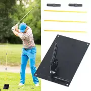 The Swing Plate Golf Training Practice Aid Alignment Stick Holder Set Portable
