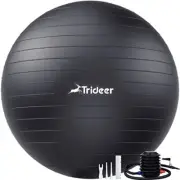 Extra Thick Yoga Ball Exercise Ball, 5 Sizes Ball Chair, Swiss Ball L (58-65cm))
