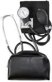VT- Manual Home Blood Pressure Monitor with Large Adult Cuff and Stethoscope, Cuff Size: 13 to 17 inches, Black