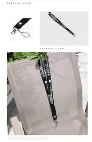 Motorsport Black Lanyard Neck Strap Key Chains Cell Phone Keyring For BMW M