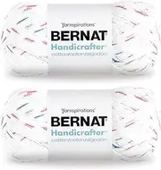 [Bernat] Handicrafter Cotton Big Ball Marble Print Yarn - 2 Pack of 340g/12oz - Cotton - 4 Medium (Worsted) - 608 Yards - Knitting/Crochet