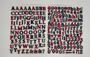 Creative Memories MINI Multicolor Alphabet Letter Sticker Sheet Old Style